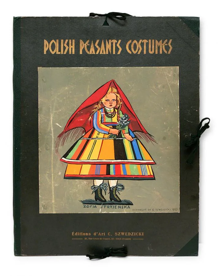 Zofia Stryjeńska, teka «Polish Peasants Costumes», 1939 — okładka